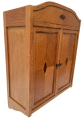 Art Deco Amsterdamse School Wall Cabinet by 't Woonhuys Amsterdam, 1920s